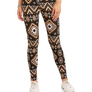 SOLD! Junior's Sueded Jersey Aztec Print Leggings